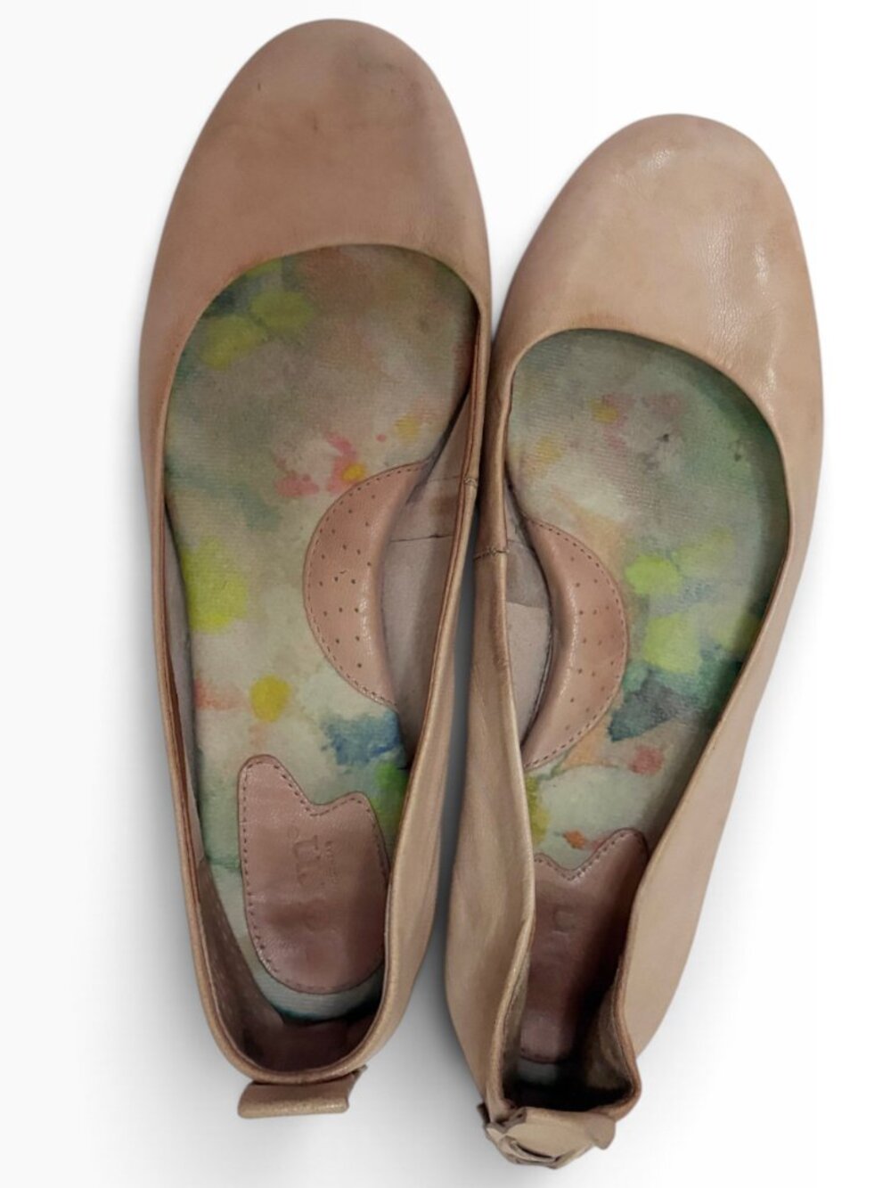 BÖRN Julianne Leather Ballet Flats - 9 - Nude/Blush Pink